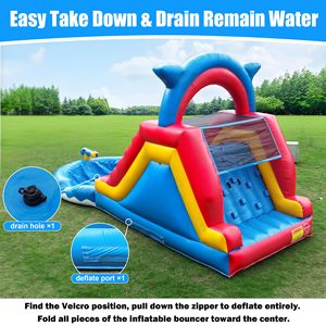 Thương mại cấp <span class=keywords><strong>Inflatable</strong></span> trượt nước nhiệm vụ nặng nề PVC dành cho người lớn trượt nước hồ bơi nước trượt nước cho kinh doanh ngoài trời cho thuê - Product Image 2