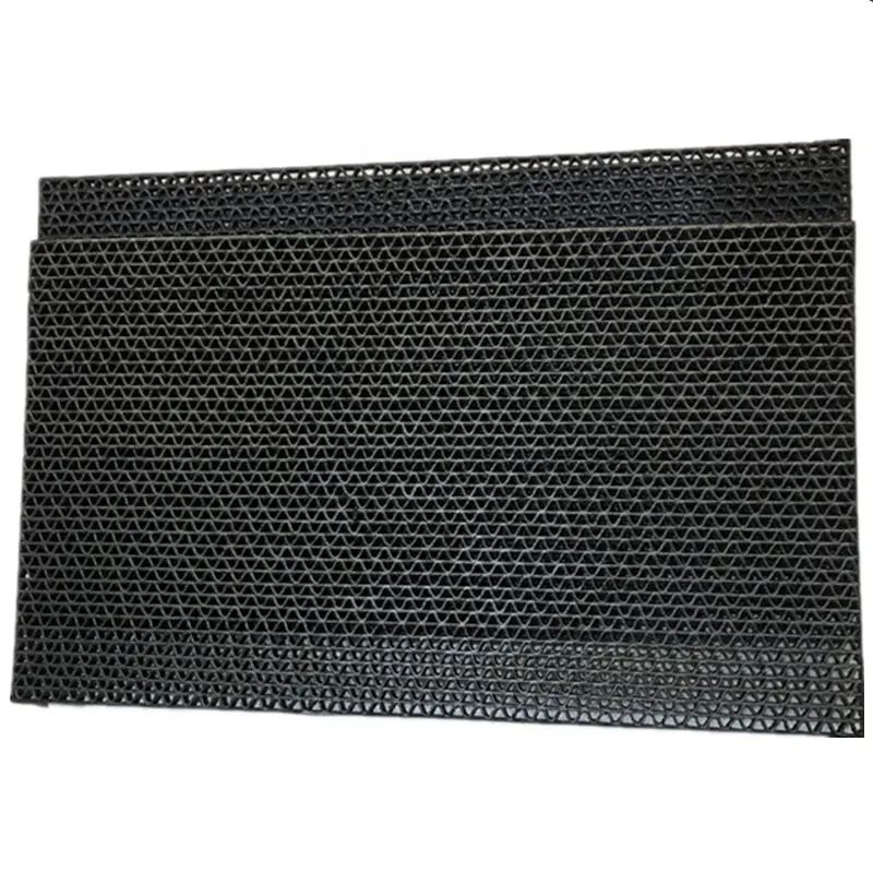 Manufacture OEM High Intensity Paper Media Black Activated Carbon Filter Carbon Corrugated Air Filter Used In Air Purifier