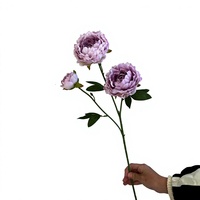 Europese stijl kunstmatige pioenrozen voor thuis, eettafel, bloemendecoratie, bruiloft, buiten