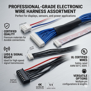 Yüksek Kaliteli 1.25mm Pitch Adaptörü 6P 8P 9P 12P Ev Aletleri Kablo Demeti Kablosu Bakır Özlü PVC İzolasyonlu 12V 100mm - Product Image 3