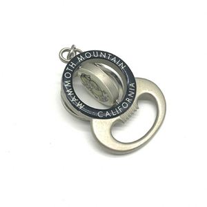 Llaveros de acero inoxidable AI-MICH con abridor de botellas giratorio, monedas para carritos, fotos y logotipos personalizados, impresos con letterpress, diseño personalizable - Product Image 4