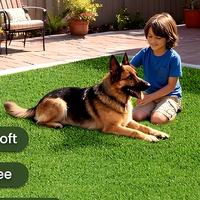 Gazon artificiel imperméable de qualité supérieure, durable, pour aménagement paysager, tapis d'herbe pour usage intérieur et extérieur, design automnal naturel LW40