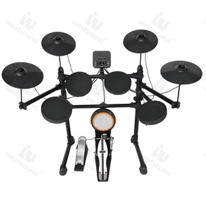 ชุดกลองไฟฟ้าแบบพกพา5-กลอง4-เช็ดอเนกประสงค์สำหรับผู้ใหญ่และเด็กชุดฝึกกลองแจ๊ส - Product Image 2