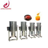 Elektrische hogesnelheidsmixers en -blenders met grote capaciteit (45L, 60L, 80L, 100L), geschikt voor fabrieken en restaurants.
