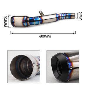 Silenciador de Escape de aleación de titanio para motocicleta, tubo de enlace medio, catalizador, ZX-6R, <span class=keywords><strong>ZX6R</strong></span>, ZX636, ZX10R, ZX-10R - Product Image 2