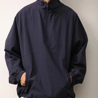 Vente en gros de veste à demi fermeture éclair personnalisée de haute qualité coupe-vent Offre Spéciale Athleisure pour hommes