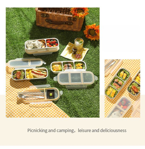 Wholesale Wholesale Rectangle Stainless Steel Bento Lunch Box 2025 Outdoor Kids School <b>Container</b> Children's Healthy Meal <b>Storage</b> - Product Image 2