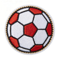 Patchs 3D floqués personnalisés brodés avec logo, éco-responsables, thermocollants, pour maillots de sport, équipes de football, clubs et ballons de football