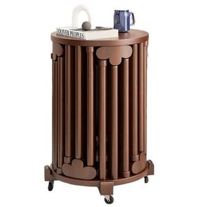 Solid Wood Round <b>Stool</b> Stackable Modern Chinese Style Home <b>Stool</b> <b>Ottoman</b> With Wheels - Product Image 5