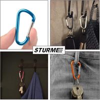 Mousqueton en alliage d'aluminium CHSUX Modèle 4 #   Clip porte-clés et crochet pour enceinte Bluetooth personnalisables en couleur et en dimensions, en stock