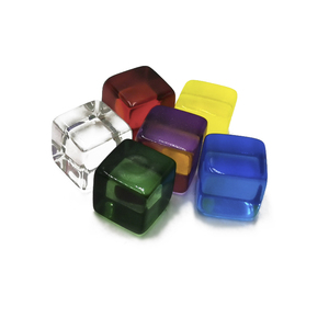 고품질 투명 큐브 D6 스퀘어 아크릴 게임 주사위 도매 프로모션 - Product Image 1