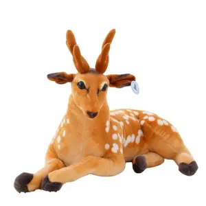 工厂便宜的鹿机30-40厘米毛绒玩具，爪机公仔，毛绒毛绒动物玩具起重机机