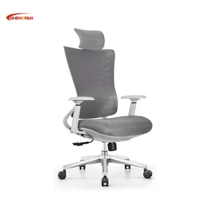 高品质低价格人体工学办公椅和经理人体工学椅公司网状腰部支撑网工作站