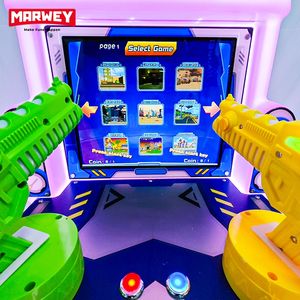 מרכז משחק שעשועים מקורה של מכונת משחק וידאו לילדים מכונת משחק הסיטונאי הפעיל 19 אינץ 'שני שחקנים ילדים מכונת ירי אקדח - Product Image 5