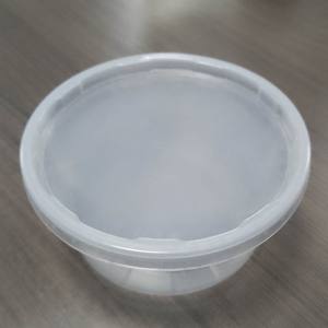 Plástico redondo negro PP 9 OZ Microondas Sopa caliente Salsa Tazón de embalaje con tapa 250ml Contenedor de alimentos desechable - Product Image 4