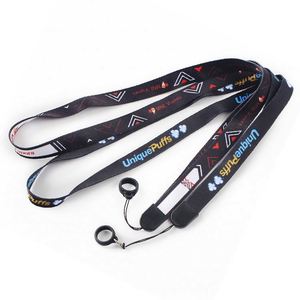 Lanière personnalisée en polyester avec logo Airbus pour téléphone portable, réglable avec boucles - Product Image 1