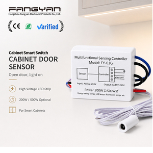 Interrupteur à capteur infrarouge/sonore/tactile/détecteur de mouvement PIR/scan manuel/contrôle de porte pour armoire/cave à vin/meuble dissimulé, compatible AC 110V/220V - Product Image 2