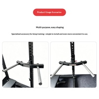 Barres parallèles de fitness en acier, barres de dips à poignées détachables, équipement de gym, accessoires pour rack de squats, cadre de traction