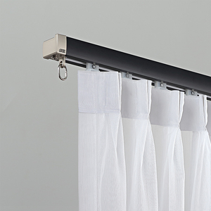 Rieles de Cortina de Aluminio OEM, Ecológicos y Silenciosos, Rieles de Cortina Montados en el Techo, Adecuados para Hoteles/Hospitales - Product Image 2