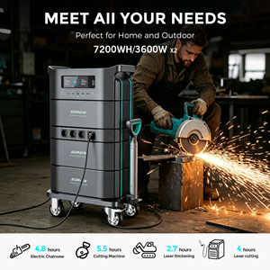 สถานีพลังงานแสงอาทิตย์ Sorein 3600W เครื่องกำเนิดไฟฟ้าพลังงานแสงอาทิตย์ 3000W 110V 220V 3KW สถานีพลังงานแบบพกพาสำหรับใช้ในบ้านและนอกบ้าน - Product Image 5