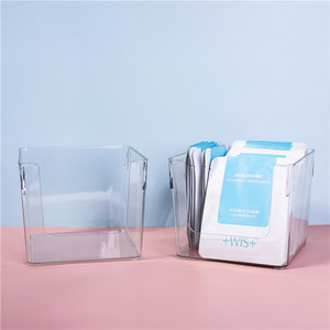 Transparent Face Mask Storage <b>Box</b> With Lid Desktop Skincare Organizer 10L 20L Capacity - Product Image 2