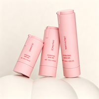 Flacon pompe airless 50 ml avec récipient intérieur remplaçable et design rotatif pour crème visage (matière AS+PP)