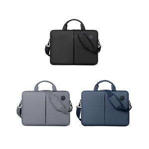 Bolsa de Hombro Personalizada para Portátil de <span class=keywords><strong>15</strong></span>.<span class=keywords><strong>6</strong></span> <span class=keywords><strong>Pulgadas</strong></span>, para Viajes de Negocios, Ligera, Resistente al Agua, Funda para Computadora Portátil - Product Image 3
