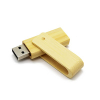 Clé USB Gitra Wood Ultra Fine LED 32 Go 2.0 Promotionnelle avec Mot de Passe 256 Go Coque