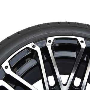 Pneus de rue DOT 12 "noirs/usinés sur 215/35 à 12 pouces, pour les voiturettes Club Car et EZGo,Yamaha, les pneus et les roues de voiturette de golf combinés - Product Image 5