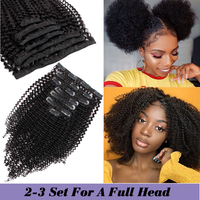 Queensun — perruque brésilienne remy bouclée, cheveux humains, afro, 200g/350g, OEM, livraison directe
