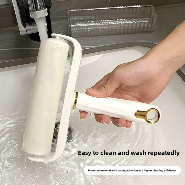 New Household Style Washable Sticky Roller Paper Material Lint Remover for Dust Carpet Coat Pets Cleaning Easy-to-Wash Roller