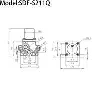 Goldenland Intelligent 6V DC électrovanne bistable, vanne de commande de salle de bains basse puissance OEM personnalisé pour SDF-S211Q d'eau