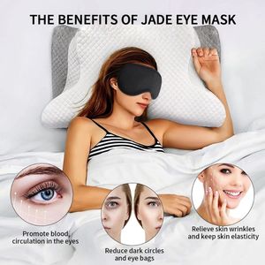 Leve Jade Stone <span class=keywords><strong>Eye</strong></span> Mask com Premium Natural Jade Stone para Alivia Rugas Da Pele e Suporta Elasticidade Da Pele - Product Image 5
