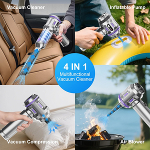 <span class=keywords><strong>Aspirateur</strong></span> à main sans fil pour voiture <span class=keywords><strong>Aspirateur</strong></span> rechargeable 3 en 1 avec soufflage d'air <span class=keywords><strong>Aspirateur</strong></span> personnalisé avec dépoussiéreur d'air - Product Image 4