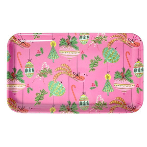 Home <span class=keywords><strong>decoration</strong></span> Serveware Small Melamine Candy Canes Tray In Green - Product Image 3