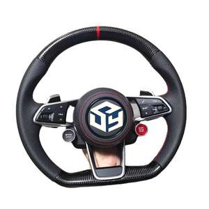 Volante de Fibra de Carbono Forjado para Audi A4 B9 A5 A3 S4 S5 RS4 RS5 2017 2018 2019 2020 2021 <span class=keywords><strong>2022</strong></span> - Product Image 1