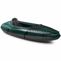 Kayak gonflable en PVC à prix d'usine, durable, pour 1 personne, avec kit d'accessoires complet pour la dérive et le surf
