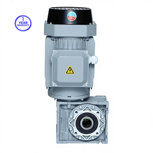 Semirke NMRV Worm Gearbox with AC Motor 0.18-15kW Power Transmission Flange Mounted Speed Reducer Gearbox 14-186.7rpm Output