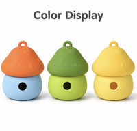 VaryWell Mushroom Dog Gifts Pet Puzzle Toy Dog Treat Dispensing Food Ball for Dog Playing Training Slow Feeder Bowls
