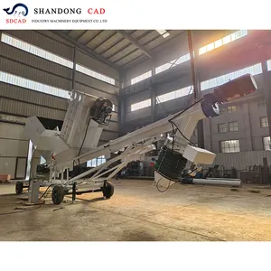 SDCAD 1-8 M3容量移动式散装大袋水泥粉煤灰矿粉筒仓，带散装卡车装载机大袋料斗