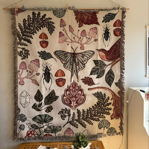 Đẹp tùy chỉnh động vật rừng bên dệt chăn độ bền màu cao Jacquard tấm thảm với giá bán buôn - Product Image 5