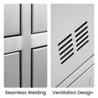 Casier de salle blanche en acier inoxydable SUS304 à 9 portes, mobilier de laboratoire, armoire de vestiaire, soudé sans joint, sur mesure