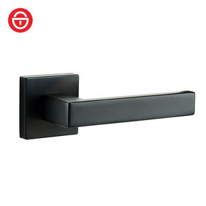 Juego <span class=keywords><strong>de</strong></span> Manijas y Cerraduras Minimalistas Cuadradas <span class=keywords><strong>de</strong></span> Aleación <span class=keywords><strong>de</strong></span> Zinc <span class=keywords><strong>de</strong></span> Alta Calidad para Puertas <span class=keywords><strong>de</strong></span> Dormitorio, Hotel, Baño y Apartamento - Product Image 6