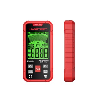 HABOTEST HT628B Détecteur de rayonnement électromagnétique rechargeable avec alarme sonore pour les tests de sécurité à domicile - Product Image 1