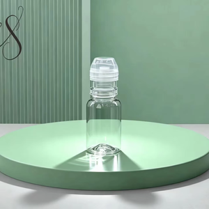 Flacon de désinfectant <span class=keywords><strong>pour</strong></span> les mains en PET transparent de 15 ml avec pompe doseuse et dispositif d'étanchéité, adapté au dosage d'additifs - Product Image 2