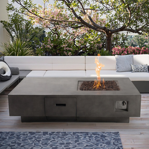 Free Style Patio Gas <strong>Fire</strong> <strong>Table</strong> Outdoor <strong>Fire</strong> <strong>Pit</strong> <strong>with</strong> Metal Construction 50000 BTU Heating for Outdoor Heating &amp; Party Use - Product Image 1