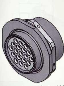 Connecteurs électriques à fiches circulaires femelles AVIC J599 III Series avec 16 cœurs, conception légère - Product Image 4