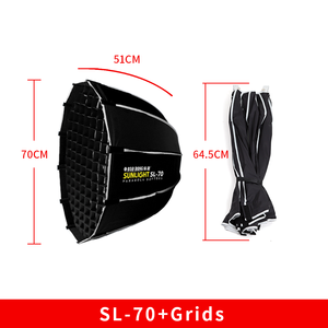 Softbox Parabolico Profondo Triopo SL-70 Accessori Professionali per Fotocamera - Product Image 2