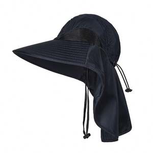 Sombrero de malla tipo pescador extragrande para verano, unisex, transpirable, con solapa para el cuello, para uso diario, fiestas, viajes, ciclismo y pesca - Product Image 2