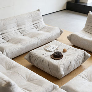 Productos Populares en Línea 2026: Sofá Lignee Rossett To-Go de Terciopelo Comprimido de Bajo Costo, de 1, 2 y 3 Plazas, Ahorra Espacio para el Dormitorio - Product Image 1